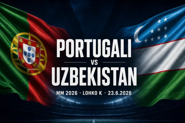 Portugali – Uzbekistan otteluennakko, MM 2026, 23.6.2026 klo 20.00 Suomen aikaa