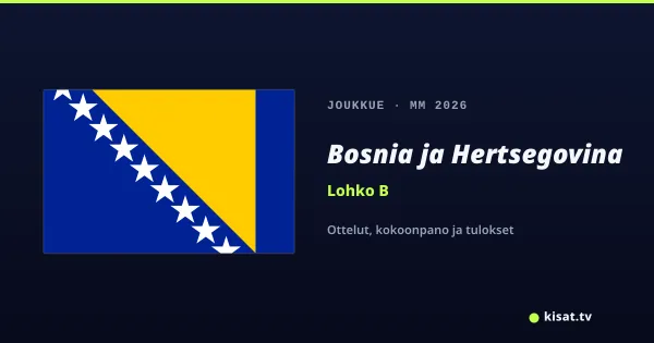 Bosnia-Hertsegovina joukkue, Jalkapallon MM 2026