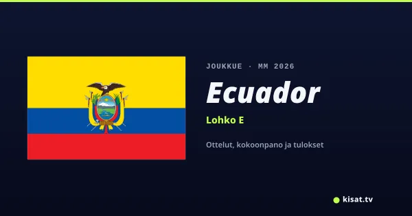 Ecuador joukkue, Jalkapallon MM 2026