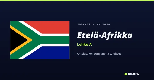 Etelä-Afrikka joukkue, Jalkapallon MM 2026