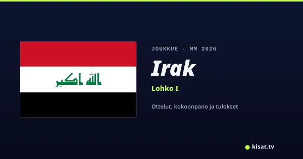 Irak joukkue, Jalkapallon MM 2026