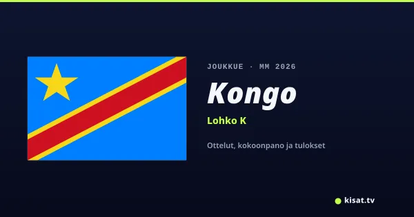 Kongon demokraattinen tasavalta joukkue, Jalkapallon MM 2026