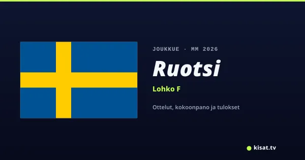 Ruotsi joukkue, Jalkapallon MM 2026