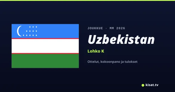 Uzbekistan joukkue, Jalkapallon MM 2026